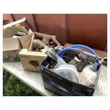 Table lot with fasteners, tools, specialty parts,