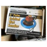 Lot with Orbital wet sander, drill bits, etc.