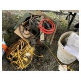 Large mixed lot with lathe parts, motors, etc.