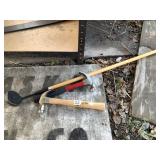2 Claw hammers and a shop magnet