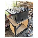 Table saw on stand