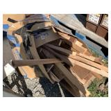 Box of wood, lot of walnut, rosewood, maple etc. l