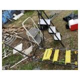 3 Assorted step ladders 1 is Total Trolley,