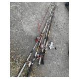 Assorted rods and reels