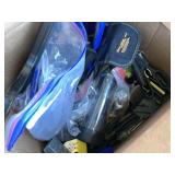 Large lot with assorted hand tools, bits and socke