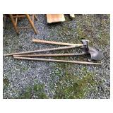 Assorted hand and garden tools