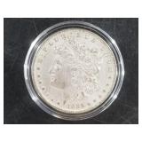 Morgan Silver dollar:  1885 O Whizzed with a lacqu