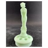 Fenton rare nymph frog, with pale green frosted gl