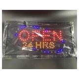 New in box LED Open sign, box only opened for pict