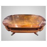 Mid-20th century coffee table with stunning inlay,