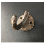 Small cast iron wall hook, brand new and about 2.5