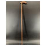 Primitive wooden sword cane. Cane length is 35in a