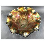 Fenton butterfly and Tulip bowl Landmark Collectio