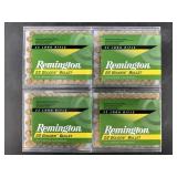 Four 100 round boxes of Remington .22LR High Veloc