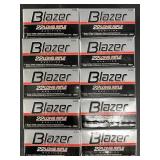 Ten 50 round boxes of Blazer .22LR 40 grain