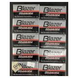 Ten 50 round boxes of Blazer .22LR 40 grain