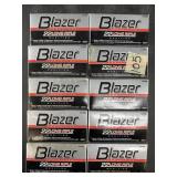 Ten 50 round boxes of Blazer .22LR 40 grain