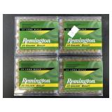 Four 100 round boxes of Remington .22LR High Veloc