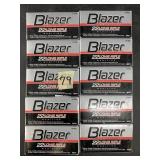 Ten 50 round boxes of Blazer .22LR 40 grain