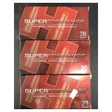 Three 20 round boxes of .338 RCM Hornady