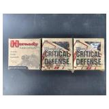 Three 25 round boxes of Hornady Self Defense round
