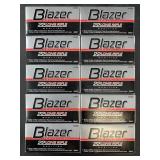 Ten 50 round boxes of Blazer .22LR 40 grain