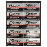 Ten 50 round boxes of Blazer .22LR 40 grain