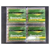 Four 100 round boxes of Remington .22LR High Veloc