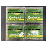 Four 100 round boxes of Remington .22LR High Veloc