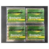 Four 100 round boxes of Remington .22LR High Veloc