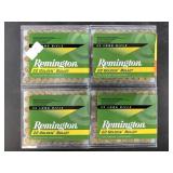 Four 100 round boxes of Remington .22LR High Veloc