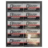 Ten 50 round boxes of Blazer .22LR 40 grain