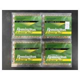 Four 100 round boxes of Remington .22LR High Veloc