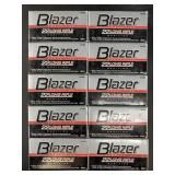 Ten 50 round boxes of Blazer .22LR 40 grain