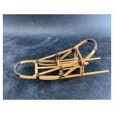 Miniature cedar musher's sled, about 8'
