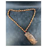 Hudsen Bay style trade Gorget with a strand of new