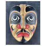 Tlingit style 2 face hanger, new cord required 6.5