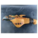 Tlingit yellow cedar Shamen's rattle, this design