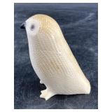 Darrell Apatiki old ivory carving of an owl with b
