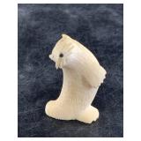 R. Tungayac? Ivory carving of an otter 2'