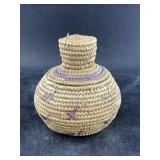 Small Nelson Island grass basket 4' tall