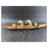 Cheryl Kamakhuk cotton wood, baleen and soapstone