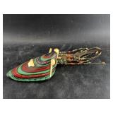 Fabulous Tlingit miniature dance hat with ivory, b