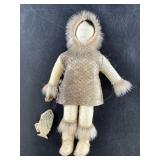 Pam Hellenga phenomenal salmon skin doll with seal