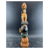 Tlingit totem pole carved from cedar from the Sout
