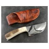 Michael Scott hand made hunting knife with a thick