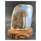 Michael Scott polychrome scrimshaw of a walrus, ca