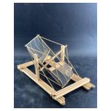 Small hand made mockup of an Athabaskan fish wheel