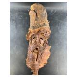 Fabulous wall hanging wood carving of Wizard head