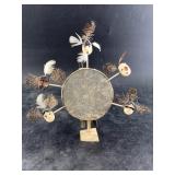 Fred Mayac scrimshawed ivory common loon, 1998,  5